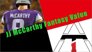 Rookie QB JJ McCarthy Fantasy Value [upl. by Fineman]