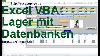 76 Lager Programm mit Datenbanken in Excel VBA selber erstellen [upl. by Naquin]