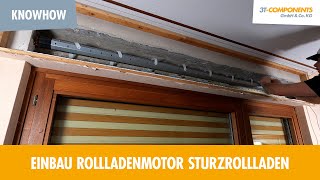 Einbau Rollladenmotor Sturzrollladen  Einstellung Endlagen 3TMOTORS [upl. by Thomsen455]