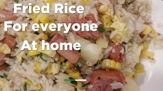 Easy fried rice with Luncheon Meat [upl. by Anem7]