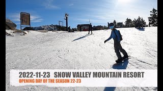 20221123  Snow Valley Mountain Resort [upl. by Ainala969]