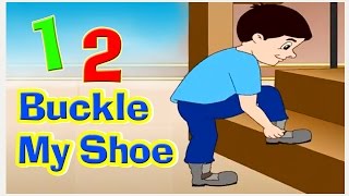 One Two Buckle My Shoe Nursery Rhyme with Lyrics I Counting Rhymes  Kids Songs I English Rhymes [upl. by Marcell]