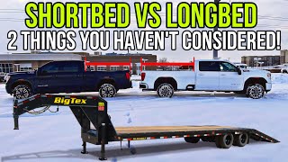 Shortbed VS Longbed Why Do I Buy A Standard Bed To Tow My Fifth Wheel When Longbed Is Better [upl. by Nahtanod]