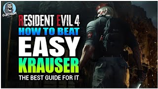 BEST HOW TO BEAT Major Krauser EASY GUIDE  Resident Evil 4 REMAKE [upl. by Harlin67]