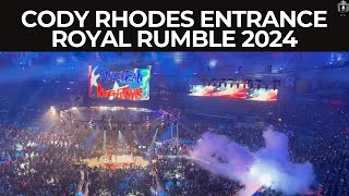 Cody Rhodes Entrance to Mens Royal Rumble 2024 [upl. by Parrisch958]