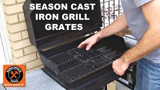 How to Season Cast Iron Grill Grates [upl. by Sileas613]