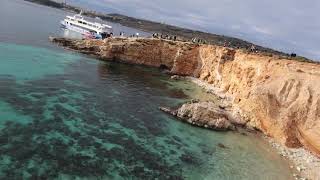 walking along Blue Lagoon Comino Island Malta MVI 0810 [upl. by Darn591]