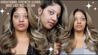 No Plucking No Bleaching Balayage Wig Install Ft Sen￼sationnel Synthetic Cloud9 What Lace  ZELENA [upl. by Nroht]