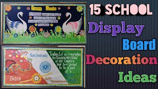 School Display board decoration ideas  soft board decoration  board decoration ideas for school [upl. by Morehouse]