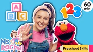 Ms Rachel amp Elmo Get Ready For School  ABC Song Numbers Colors  Toddler amp Preschool Learning [upl. by Drida]