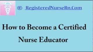 Certified Nurse Educator  Salary and Job Description of Certified Nurse Educator [upl. by Ahsi342]