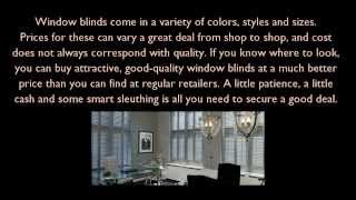 How to Buy Cheap Window Blinds [upl. by Huai]