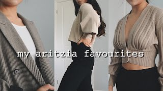 the BEST items at Aritzia TRYON  my favourites amp musthaves [upl. by Enomor]