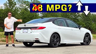 Whats the REAL Fuel Economy We TEST the Claimed 48 MPG City Rating in the 2025 Toyota Camry [upl. by Tyra]