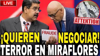 ¡IMPORTANTE 🔴 EL RÉGIMEN QUIERE NEGOCIAR LAS MALETAS ENLOQUECIERON A MADURO TERROR EN MIRAFLORES [upl. by Cheryl]