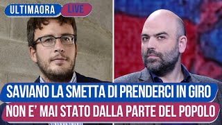 Diego Fusaro usa parole Durissime contro Saviano e lo Spuana in Diretta [upl. by Onibag71]