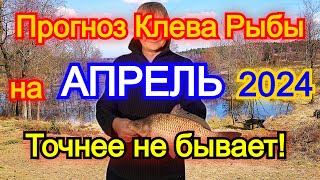 Календарь рыбака на апрель 2024 Прогноз клева рыбы Лунный Календарь рыбака 2024 [upl. by Trojan]