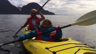 Sea kayaking Short clip by Inian Islands Alaska coastal southeast National Geographic boat [upl. by Anerbes]