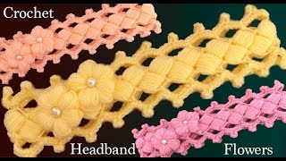 Diadema a Crochet con flor muy fácil de tejer estilo Irlandés tejido tallermanualperu [upl. by Marcin]