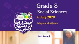 Grade 8  social sciences  06 July 2020  Maps and Atlases [upl. by Nitsyrk588]