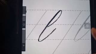 Copperplate calligraphy L  calligraphy digital copperplatehandlettering procreate vlog [upl. by Ettenahs]