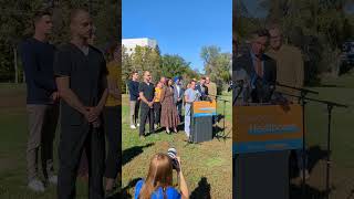 State of healthcare in Sask NDP platform announcement Sept 2424 [upl. by Talyah]