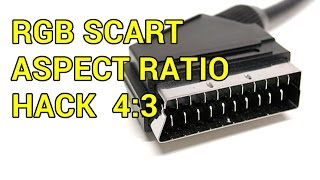 RGB SCART Aspect Ratio Hack 43  YouTube [upl. by Llertnov]