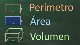 Perímetro Área y Volumen de figuras geométricas [upl. by Medwin]