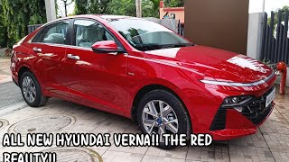 THE ALL NEW HYUNDAI VERNA 15L PETROL SX IVT RED BEAUTY EXSHOWROOM  1423L😍 BEST IN CLASS [upl. by Ainigriv190]