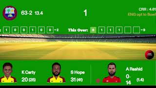 wi vs eng odi Live Score amp Commentary  west indis vs england Live Match guddu commentry [upl. by Colly]