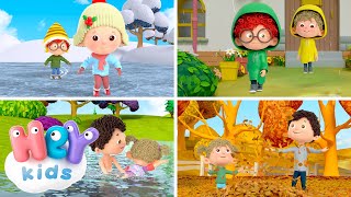 Seasons Song 🍂❄️  Discover the seasons of the year for kids  HeyKids Nursery Rhymes [upl. by Eiffub289]