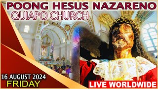 Quiapo Church Live Mass Today  16 August 2024 Friday HEALING MASS [upl. by Leon497]