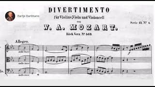 Mozart  Divertimento for String Trio K 563 1788 [upl. by Pickett]