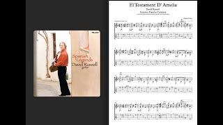 El Testament D Amelia Miguel Llobet  David Russell Transcription [upl. by Emina]