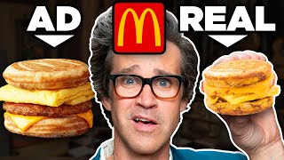 Fast Food Ads vs Real Life Food Test [upl. by Attevroc]