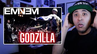 HE WENT CRAZY  Eminem amp Juice WRLD  quotGodzillaquot Drum Cover  Reaction [upl. by Burnley]