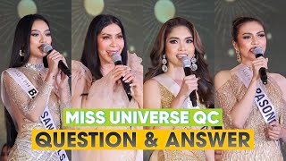 Miss Universe Philippines – Quezon City 2024 Preliminary QUESTION amp ANSWER ROUND HD VIDEO [upl. by Marjory]