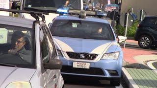 POLIZIA DI STATO IN SIRENA NEL TRAFFICO  POLIZIA LOCALE IN SIRENA Legnano [upl. by Ardyaf]