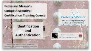 User Identification and Authentication  CompTIA Security SY0301 52 [upl. by Yedoc]