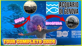 ACQUARIO DI GENOVA 2024 TOUR COMPLETO  BIOSFERA E BIGO [upl. by Animahs]