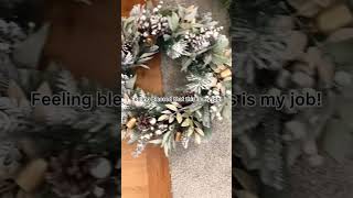 Full time wreath making business  behind the scenes of an Etsy shop wreathmaker christmas [upl. by Acina]