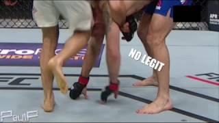 CHRIS WEIDMAN VS GEGARD MOUSASI  UFC 210  CONTROVERSIAL SLOW MO [upl. by Angelis]