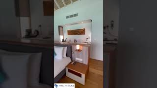 Kuramathi Island Resort Maldives Water Villa with Pool  How to book cheapest in description [upl. by Yearwood187]