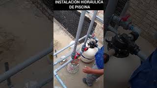 INSTALACIÓN HIDRÁULICA COMPLETA DE UNA PISCINAinstalación jacuzzi piscinas bomba filtrodeagua [upl. by Kenric735]