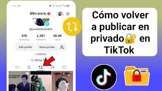 Cómo ocultar publicaciones repetidas en TikTok videos privados publicados nuevamente en [upl. by Akemyt25]