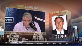 Mike Francesa interviews NY Jets GM John Idzik [upl. by Janyte585]