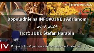 ✅ Dopoludnie na INFOVOJNE s Adrianom  2092024  hosť JUDr Štefan HARABIN [upl. by Adran]