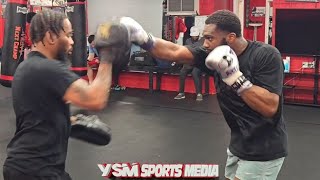 Jaron Ennis Perfects Roy Jones Jr Combo ahead of Cody Crowley Fight announcement [upl. by Ylrrad]