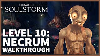 Oddworld Soulstorm 100 Walkthrough PS5  Level 10 NECRUM  All Mudokons Secret Areas Royal Jelly [upl. by Athena]