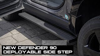 New Design Deployable Running boards for New Land Rover Defender L663 20202023 [upl. by Ackley]